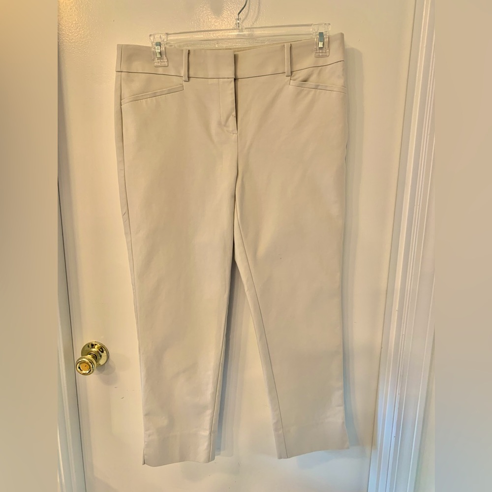 Loft straight pants - cream color size 10